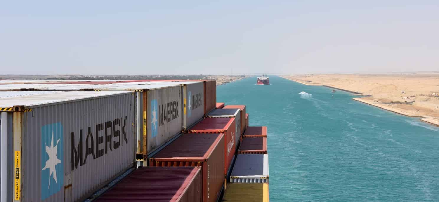 قناة السويس تسجل عبور أكبر سفينة حاويات لـMaersk منذ عامين